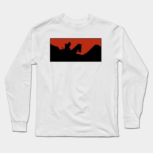 Red Sky Long Sleeve T-Shirt by Hominid